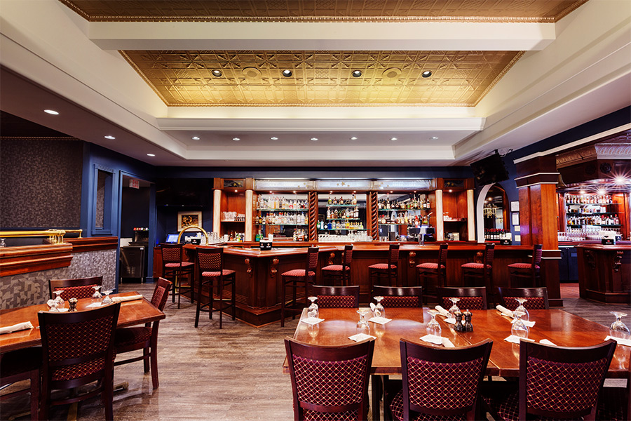 restaurant interior and bar